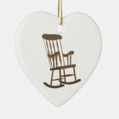 Ornement Cœur En Céramique Chaise de basculage (Droite)