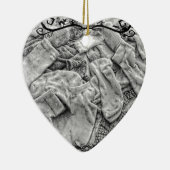 Ornement Cœur En Céramique Chaussettes (Droite)