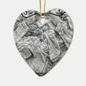 Ornement Cœur En Céramique Chaussettes (Gauche)