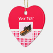 Ornement Cœur En Céramique Chaussure de course mignonne (Gauche)
