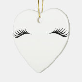 Ornement Cœur En Céramique Cils (Gauche)