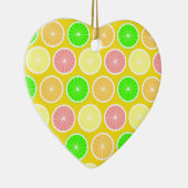 Ornement Cœur En Céramique Citrus (Droite)