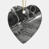 Ornement Cœur En Céramique Clarinet (Gauche)