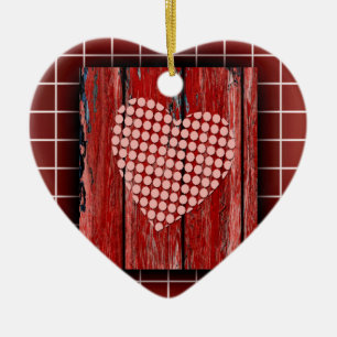 Ornement Cœur En Céramique cœur amour cœurs personnalisé personnaliser Annive