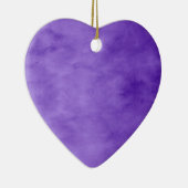 Ornement Cœur En Céramique Coeur pourpre (Droite)