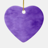 Ornement Cœur En Céramique Coeur pourpre (Dos)