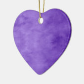 Ornement Cœur En Céramique Coeur pourpre (Gauche)