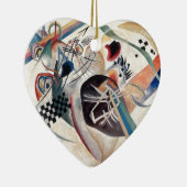 Ornement Cœur En Céramique Composition de Kandinsky (Droite)