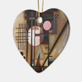 Ornement Cœur En Céramique Construction adoucie Kandinsky (Gauche)