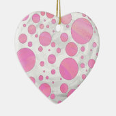 Ornement Cœur En Céramique Coton Candy (Droite)