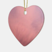 Ornement Cœur En Céramique Cotton Candy Sky (Gauche)