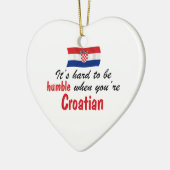 Ornement Cœur En Céramique Croate humble (Gauche)