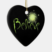 Ornement Cœur En Céramique Croyez (Droite)