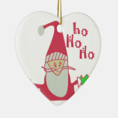 Ornement Cœur En Céramique Cute Cartoon Mouse Collection Père Noël. (Droite)