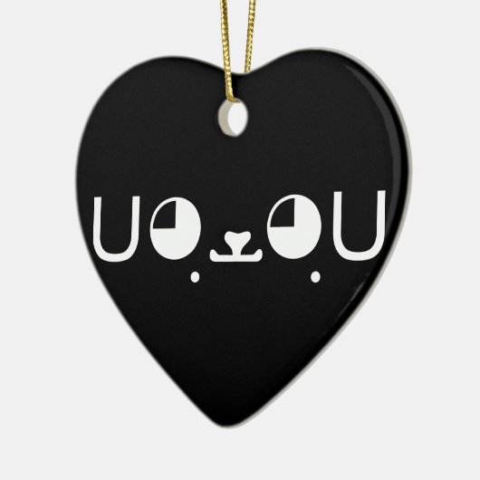 Ornement Cœur En Céramique Cute Kawaii Chien Chien Chien Chien Chien Japonais (Gauche)