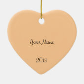 Ornement Cœur En Céramique Danseurs de Salsa (Dos)