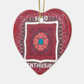 Ornement Cœur En Céramique Enthousiasme solo (Gauche)
