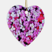 ORNEMENT CŒUR EN CÉRAMIQUE FLEURS (Droite)