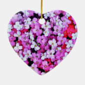 ORNEMENT CŒUR EN CÉRAMIQUE FLEURS (Dos)