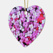 ORNEMENT CŒUR EN CÉRAMIQUE FLEURS (Gauche)