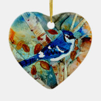 Geai bleu dans l'arbre