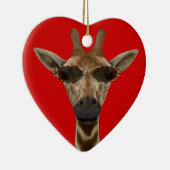 Ornement Cœur En Céramique Giraffe Incognito (Droite)