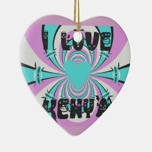 Ornement Cœur En Céramique Hakuna Matata Kenya (Droite)