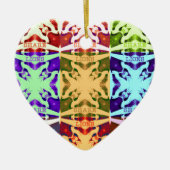 Ornement Cœur En Céramique Hakuna Matata lions cadeau (Devant)