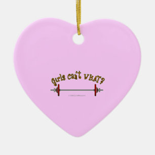 Ornement Cœur En Céramique Haltérophilie - Barbell