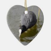 Ornement Cœur En Céramique Headed Coot (Droite)