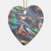 Ornement Cœur En Céramique holographique (Gauche)