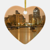 Ornement Cœur En Céramique Horizon de San Diego (Devant)