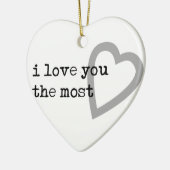 Ornement Cœur En Céramique i (Gauche)