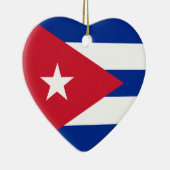 Ornement Cœur En Céramique I coeur Cuba ! (Droite)