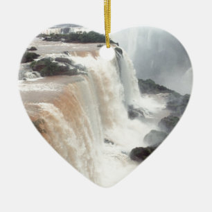 Ornement Cœur En Céramique iguazu tombe au Brésil
