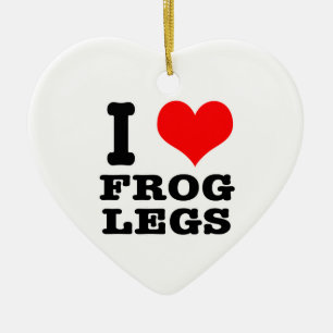 Ornement Cœur En Céramique J'ADORE les cuisses de grenouille