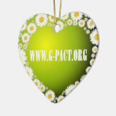 Ornement Cœur En Céramique J'aime G-PACT (Gauche)