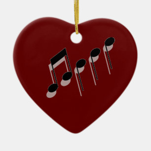 Ornement Cœur En Céramique Joyeux Noël d'ornement de Nashville