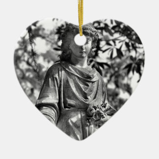 Ornement Cœur En Céramique La savane de cimetière de Bonaventure, GA