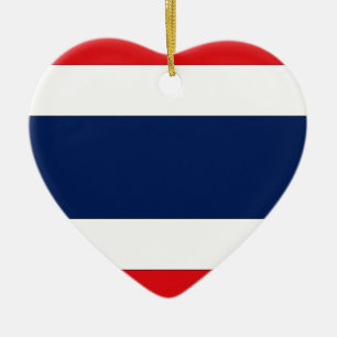Ornement Cœur En Céramique La Thaïlande