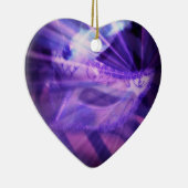 Ornement Cœur En Céramique L'Amour Mascarade pourpre (Droite)
