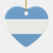Ornement Cœur En Céramique L'Argentine (alternative), Argentine (Dos)