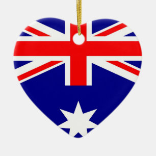 ORNEMENT CŒUR EN CÉRAMIQUE L'AUSTRALIE