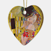 Ornement Cœur En Céramique Le baiser de Gustav Klimt, Art Nouveau Vintage (Gauche)