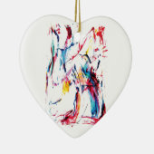 Ornement Cœur En Céramique Le danseur (Droite)