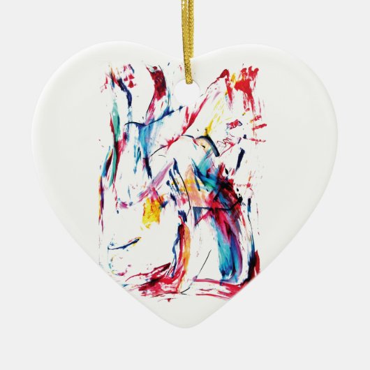 Ornement Cœur En Céramique Le danseur (Devant)