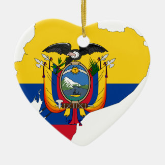 Ornement Cœur En Céramique L'Equateur