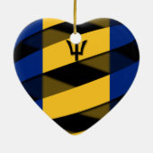 Ornement Cœur En Céramique Les Barbade (Dos)