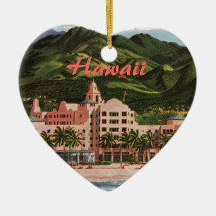 Ornement Cœur En Céramique L'hôtel Royal Hawaiian