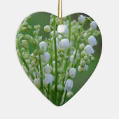 Ornement Cœur En Céramique Lily de la vallée (Droite)